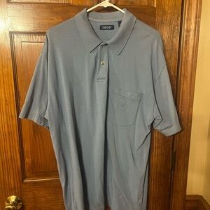 Izod Blue Polo Shirt Classic Relaxed Fit